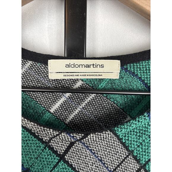 Anthropologie Aldo Martins Plaid Mohair Wool Sweater Dress Womens XS Chic Office - Picture 6 of 13